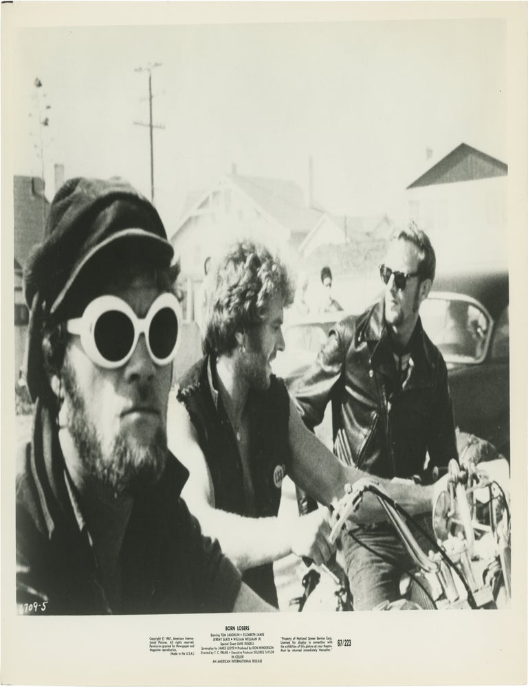 Book #172867] The Born Losers (Two original photographs from the 1967 film). Tom Laughlin as T....