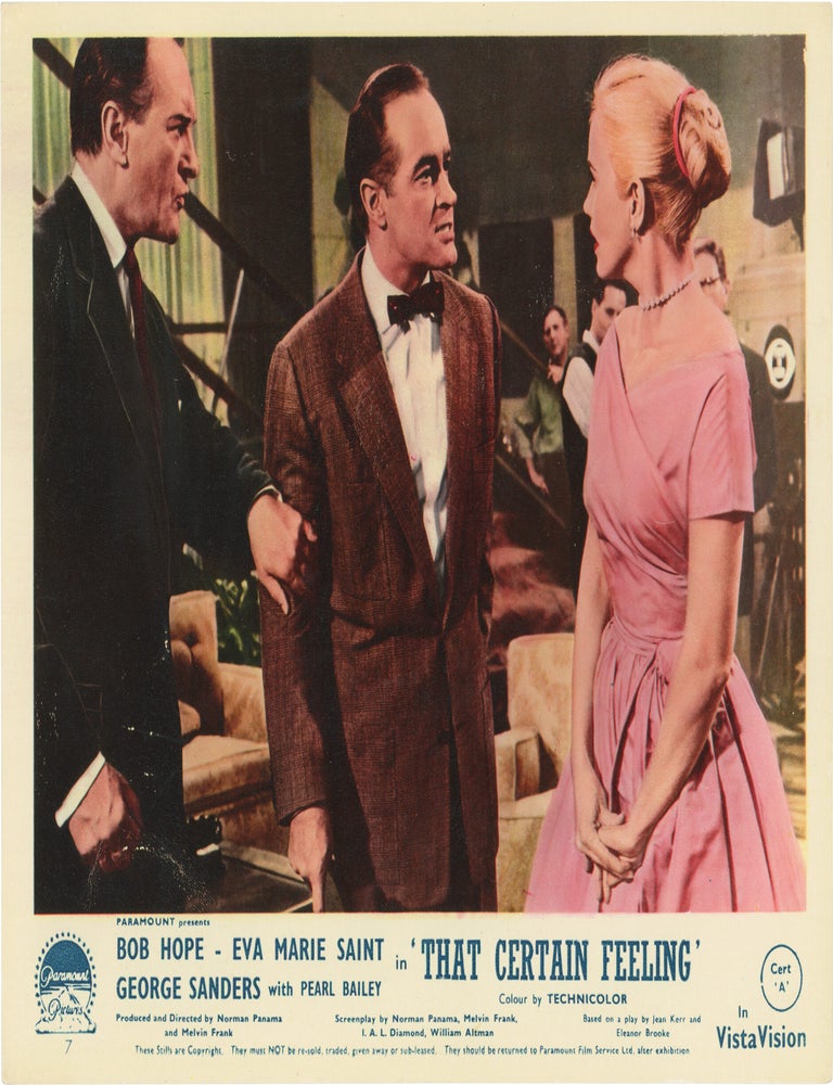 Book #173023] That Certain Feeling (Original British front-of-house card from the 1956 film). Bob...