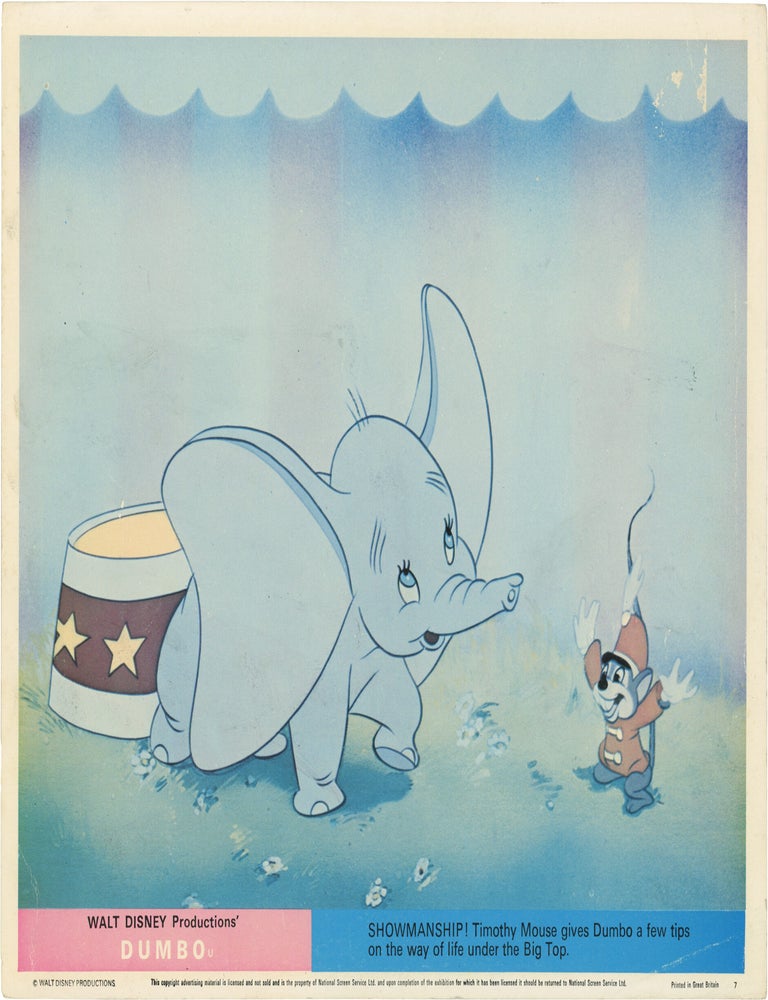 Dumbo (Four original British front-of-house cards from the 1941 Disney film