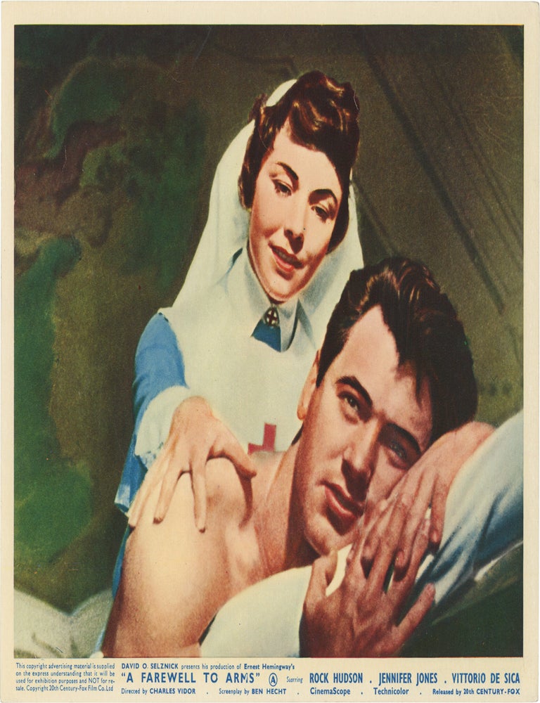 A Farewell to Arms (Five original British front-of-house cards from the 1957 film