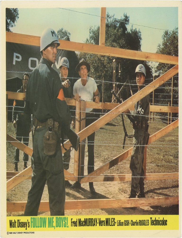 Follow Me, Boys! (Three original British front-of-house cards from the 1966 Disney film