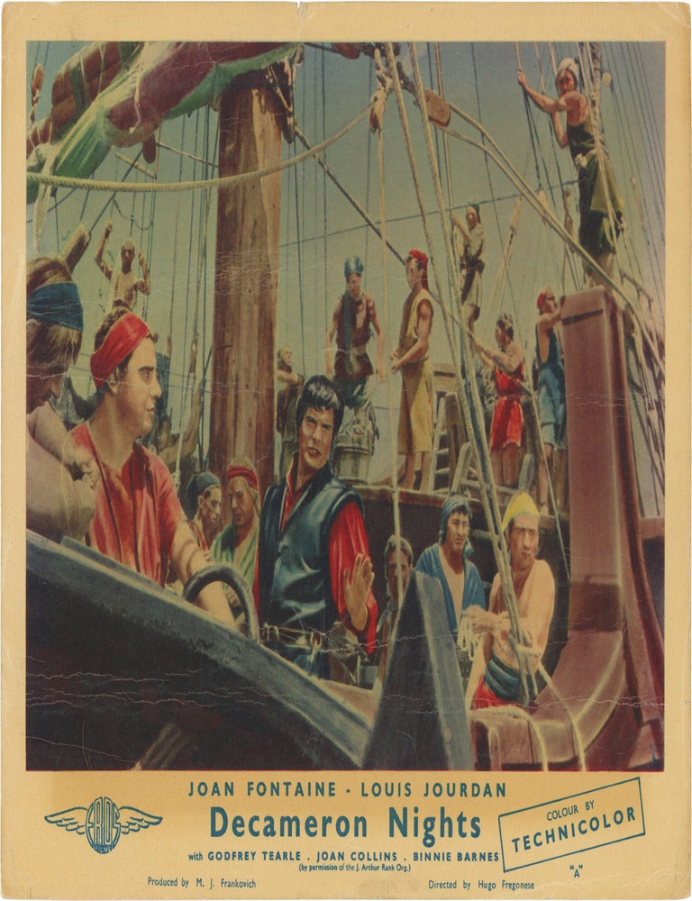 Book #173090] Decameron Nights (Original British front-of-house card from the 1953 film). Louis...