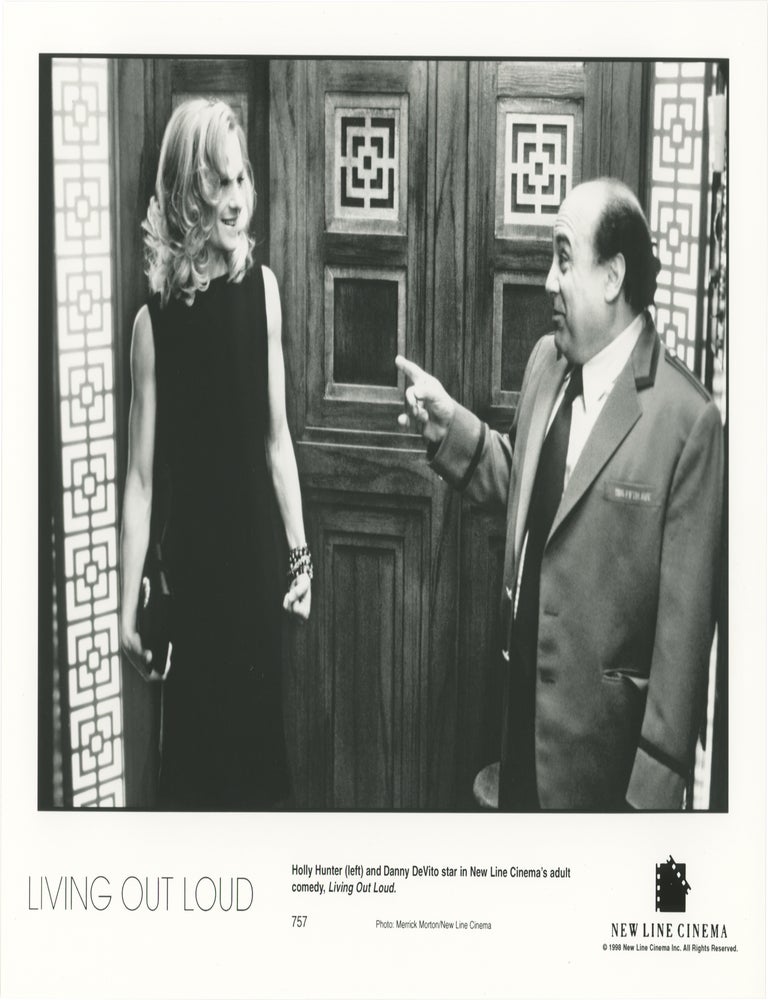 Book #173096] Living out Loud (Four original photographs from the 1998 film). Danny Devito Holly...