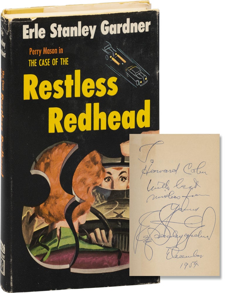 The Case of the Restless Redhead (First Edition, Review Copy, inscribed by the author in the year...