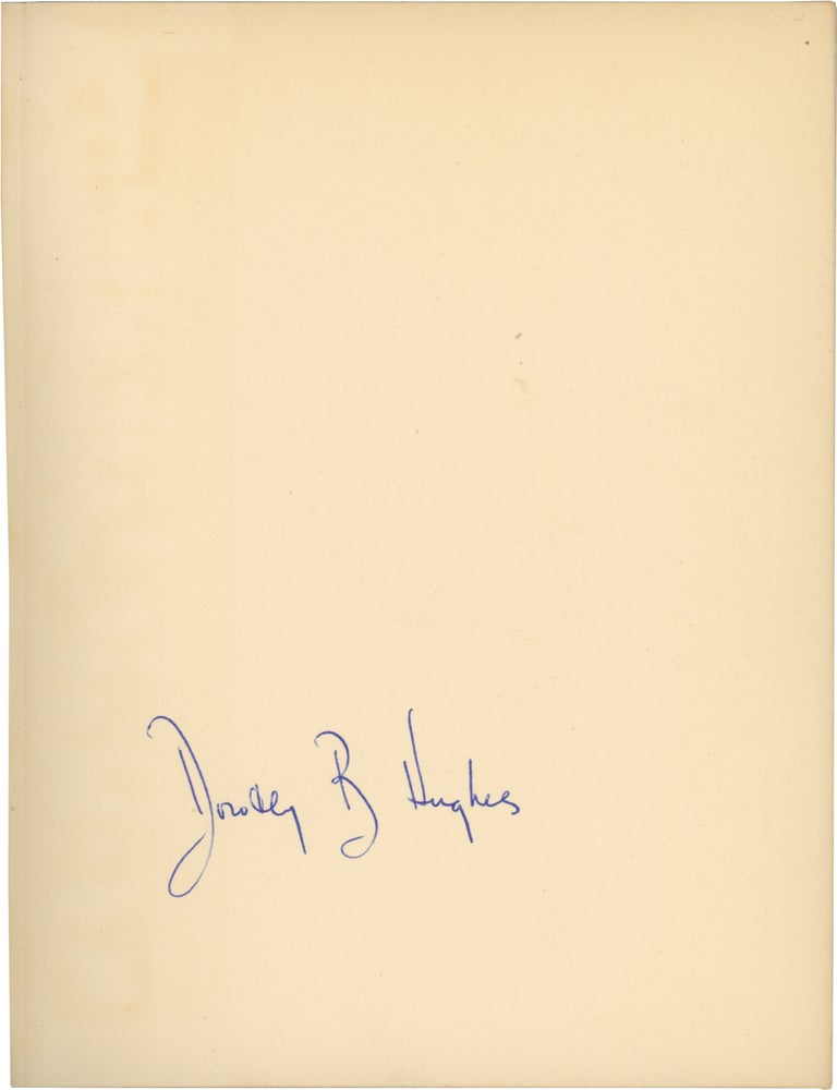 Night Without Sleep (First Edition, copy belonging to author Dorothy B. Hughes