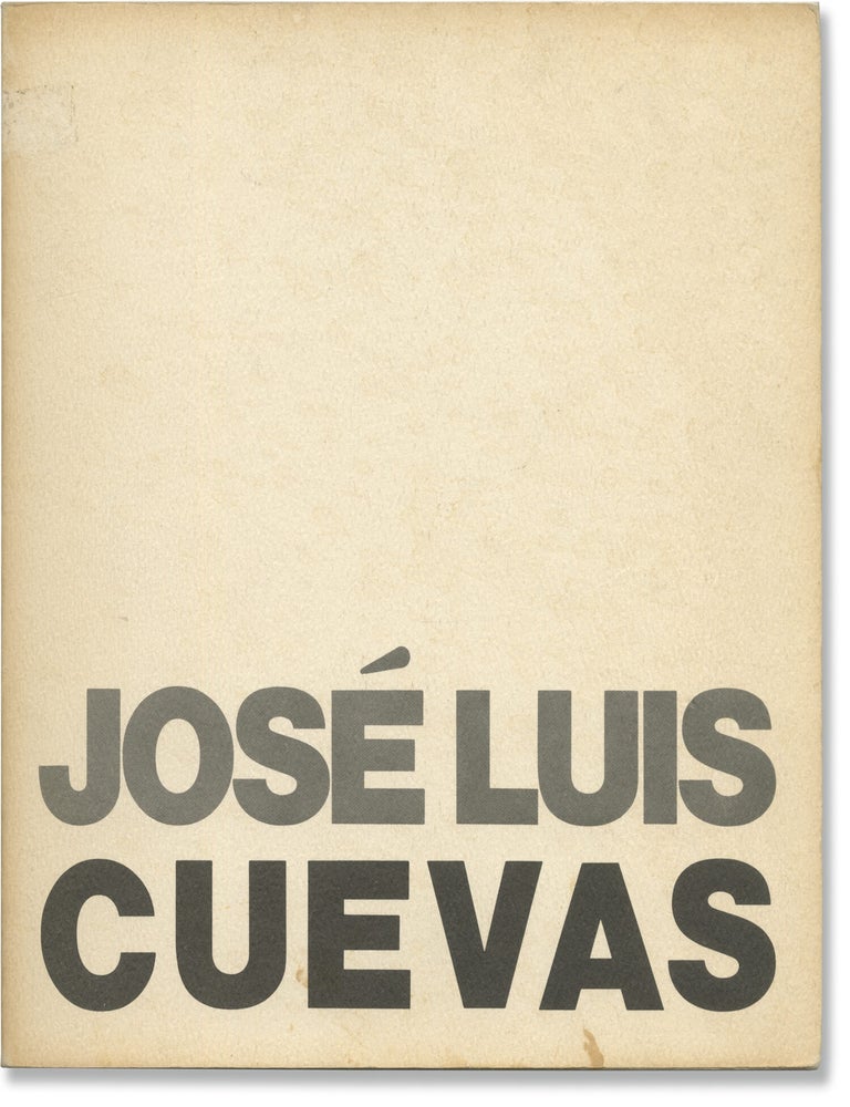 Jose Luis Cuevas: An Exhibition of Recent Works (Original catalog for the 1975 exhibition, signed...