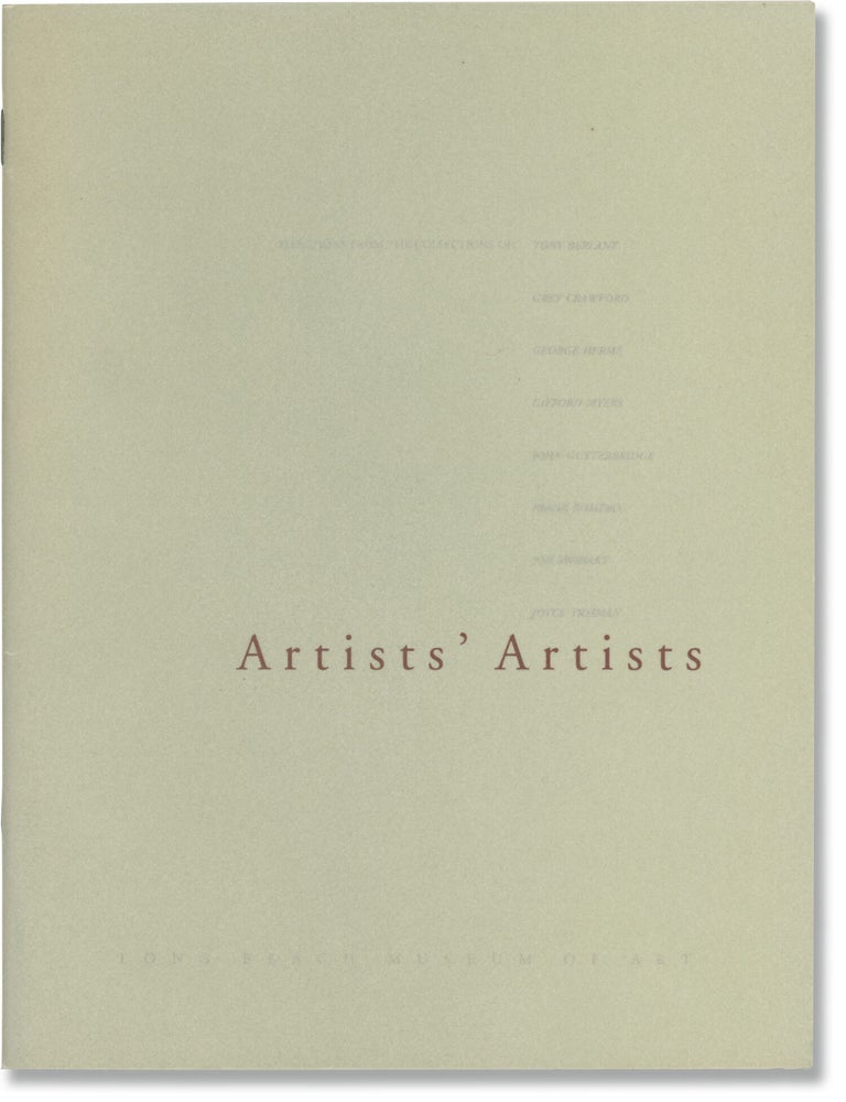 Artists' Artists (Original catalog for the 1990 exhibition