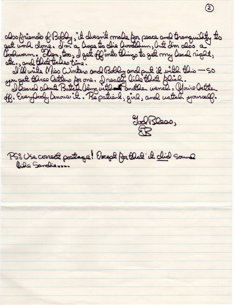 Archive of original correspondence, vernacular photographs, and ephemera from and regarding Edward Bunker, while imprisoned during the writing and publication of his first novel "No Beast So Fierce," and the development the novel's film adaptation, the landmark 1978 New Hollywood film "Straight Time," circa 1970-1977