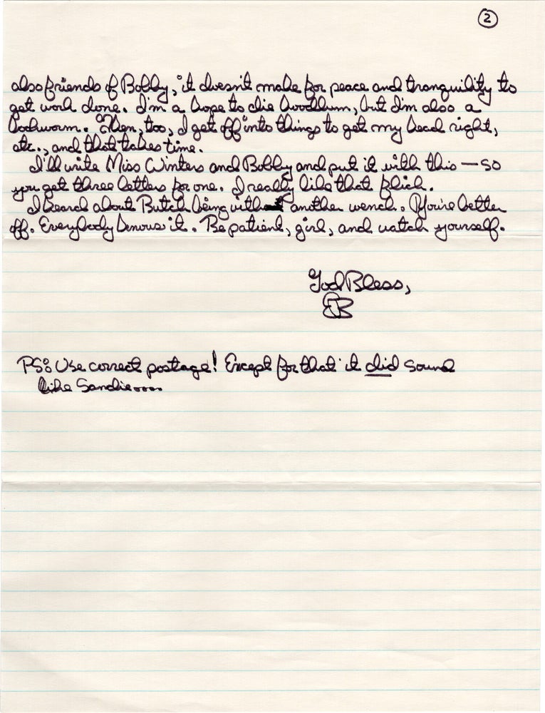 Archive of original correspondence, vernacular photographs, and ephemera from and regarding Edward Bunker, while imprisoned during the writing and publication of his first novel "No Beast So Fierce," and the development the novel's film adaptation, the landmark 1978 New Hollywood film "Straight Time," circa 1970-1977