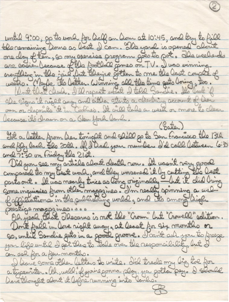 Archive of original correspondence, vernacular photographs, and ephemera from and regarding Edward Bunker, while imprisoned during the writing and publication of his first novel "No Beast So Fierce," and the development the novel's film adaptation, the landmark 1978 New Hollywood film "Straight Time," circa 1970-1977