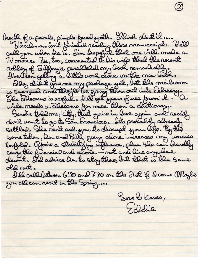 Archive of original correspondence, vernacular photographs, and ephemera from and regarding Edward Bunker, while imprisoned during the writing and publication of his first novel "No Beast So Fierce," and the development the novel's film adaptation, the landmark 1978 New Hollywood film "Straight Time," circa 1970-1977