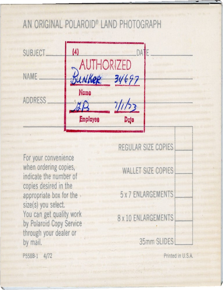 Archive of original correspondence, vernacular photographs, and ephemera from and regarding Edward Bunker, while imprisoned during the writing and publication of his first novel "No Beast So Fierce," and the development the novel's film adaptation, the landmark 1978 New Hollywood film "Straight Time," circa 1970-1977