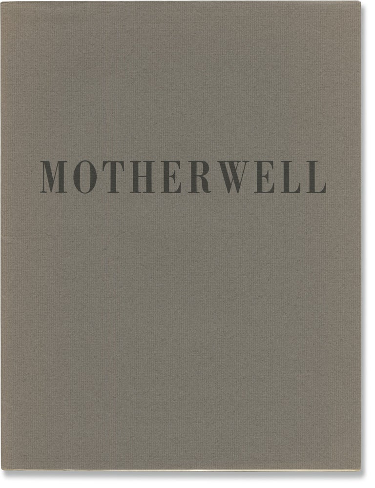 Robert Motherwell: El Negro (Original publication announcement for the 1983 artist's book
