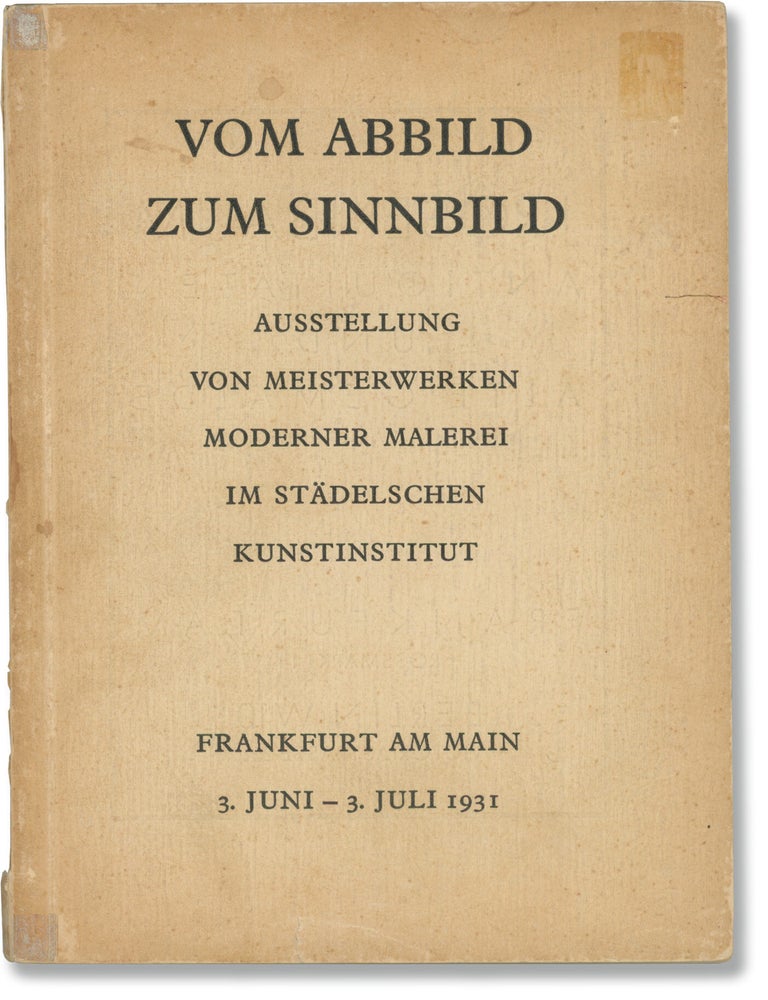 Book #173391] Vom abbild zum sinnbild: Ausstellung von meisterwerken moderner malerei im...
