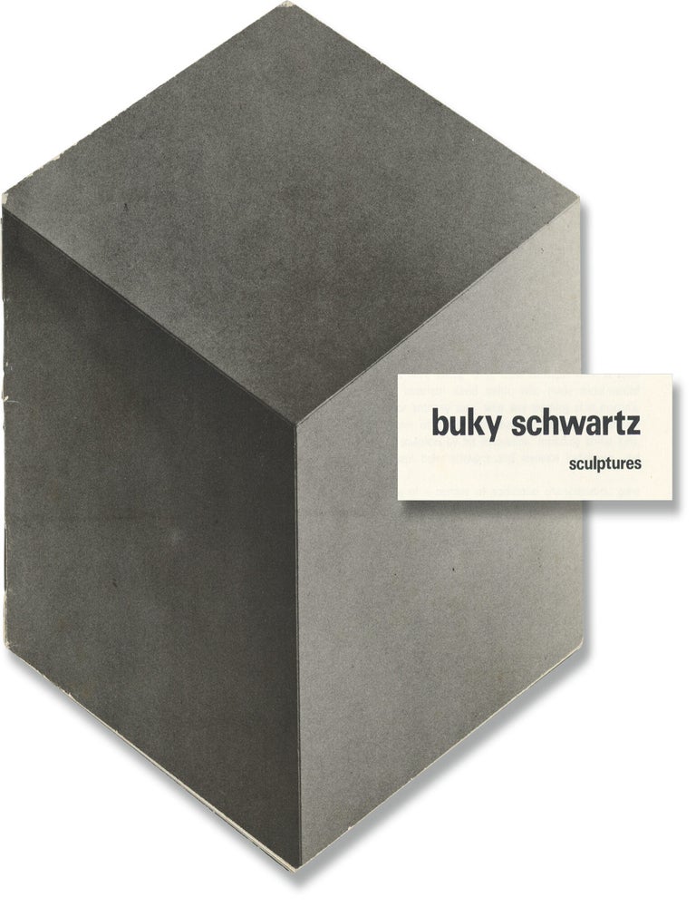 Book #173392] Buky Schwartz: Sculptures (Original catalog for the 1970 exhibition). Buky...