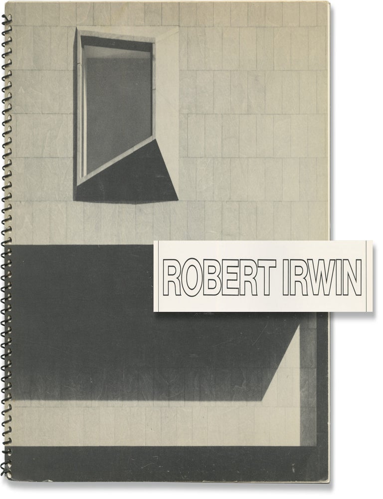 Robert Irwin (Original catalog for a 1977 retrospective exhibition