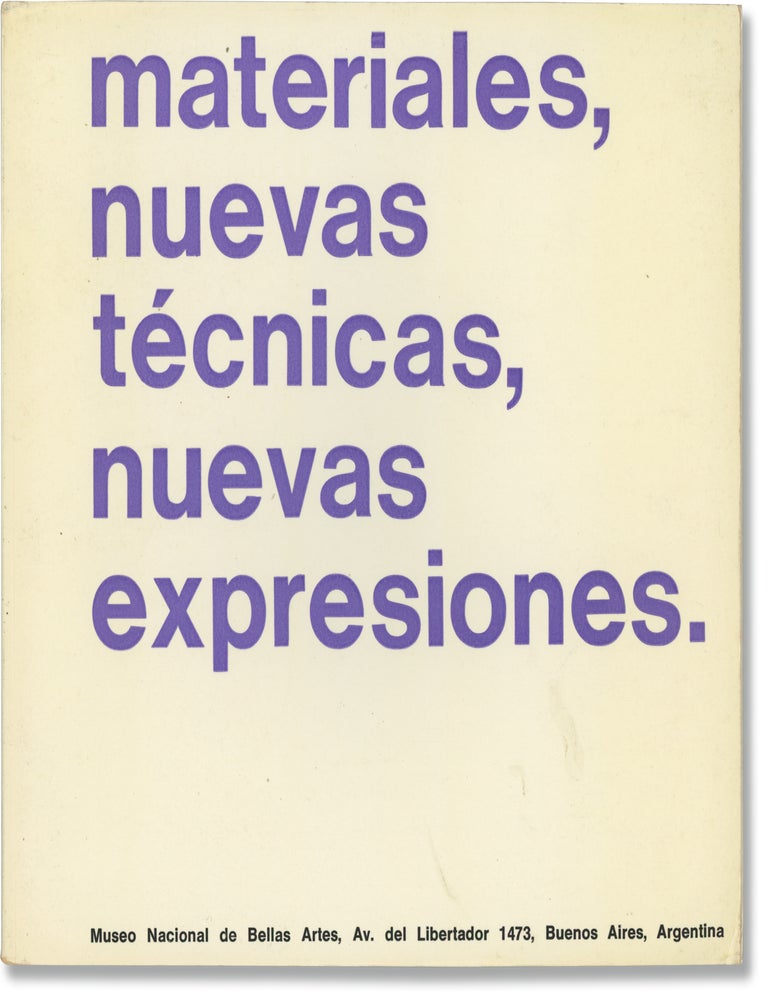 Book #173398] Materiales, Nuevas T&eacute;cnicas, Nuevas Expresiones [Materials, New Techniques, New...