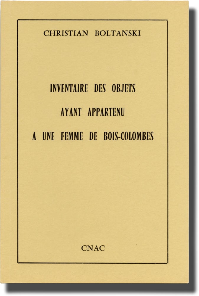 Book #98808] Inventaire Des Objets Ayant Appartenu A Une Femme De Bois-Colombes (First Edition)....